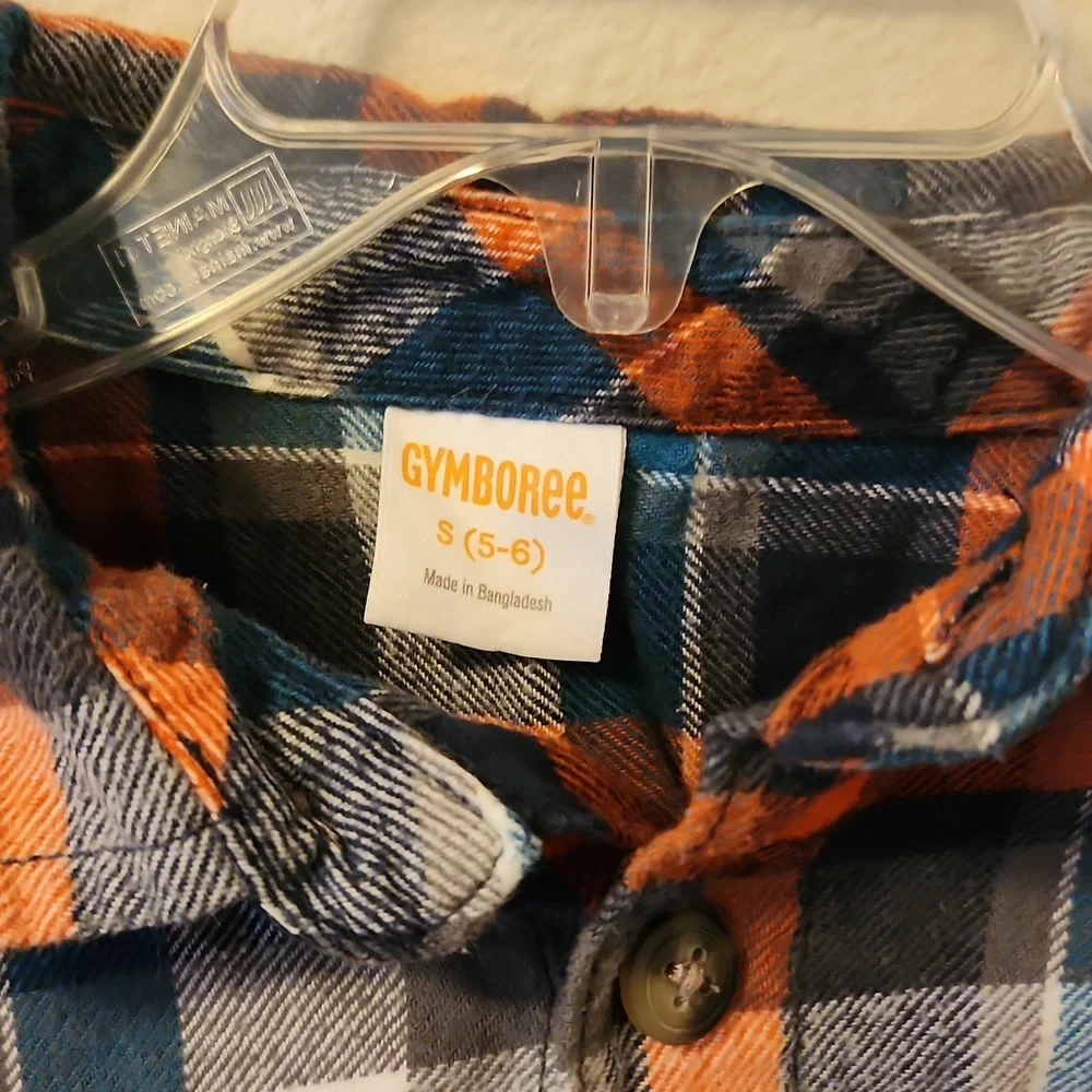 Gymboree flannel plaid button down